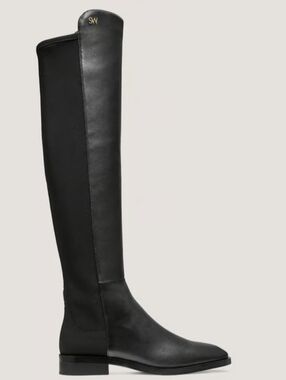Stuart Weitzman Black Over-the-Knee Leather Boots Ize 5B